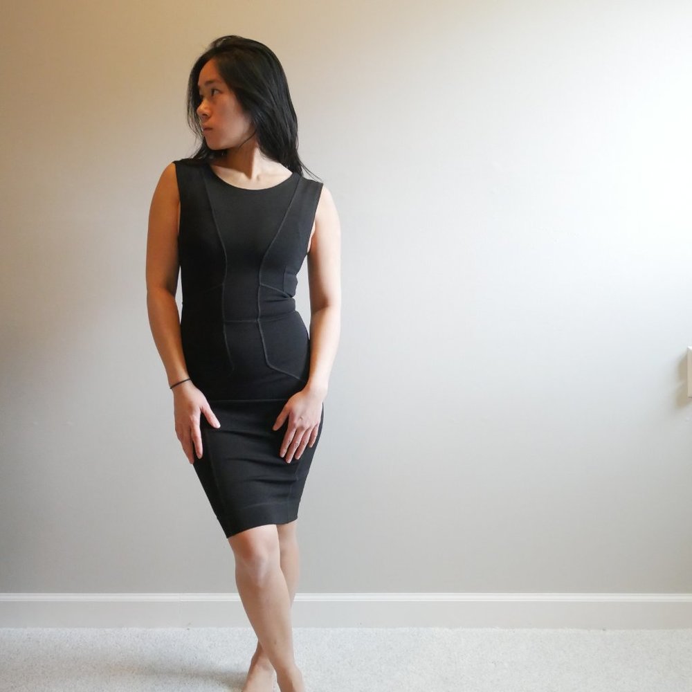 Body Con Black French Connection Dress Size 0